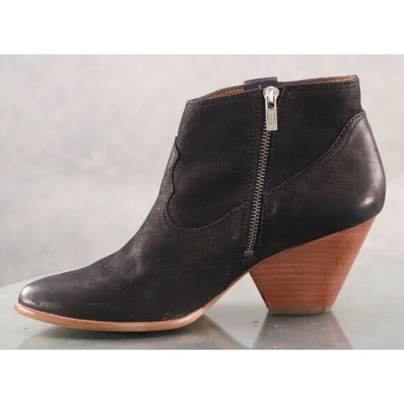 Frye Reina $220 Women's Side Zip Booties Boots Size 10 M Suede Black - Picture 13 of 13